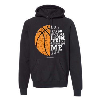 Christian Basketball Religious Gifts Premium Hoodie