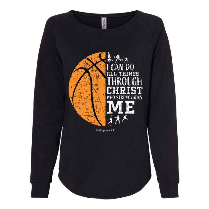 Christian Basketball Religious Gifts Womens California Wash Sweatshirt