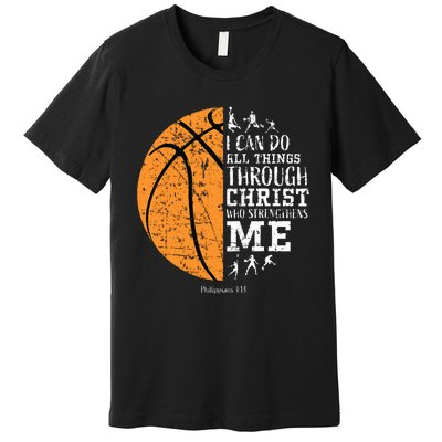 Christian Basketball Religious Gifts Premium T-Shirt