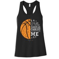 Christian Basketball Religious Gifts Women's Racerback Tank