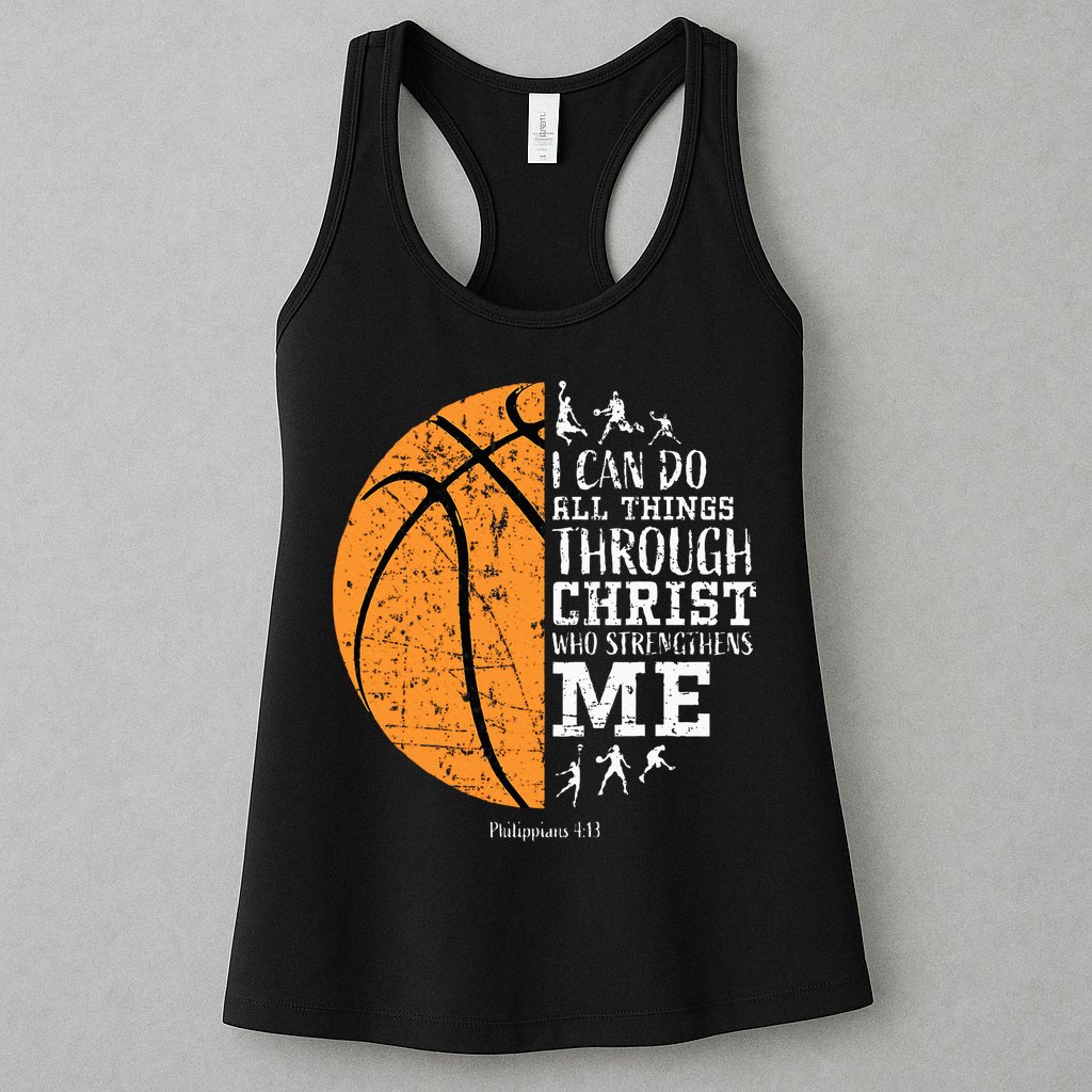 Christian Basketball Religious Gifts Womens Tank Top