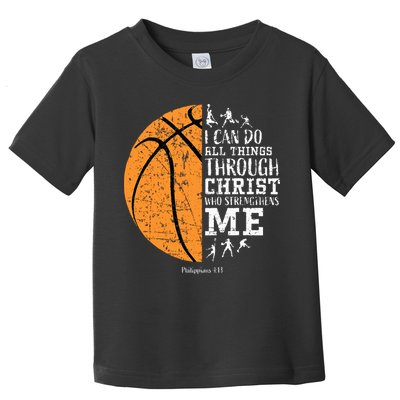 Christian Basketball Religious Gifts Toddler T-Shirt