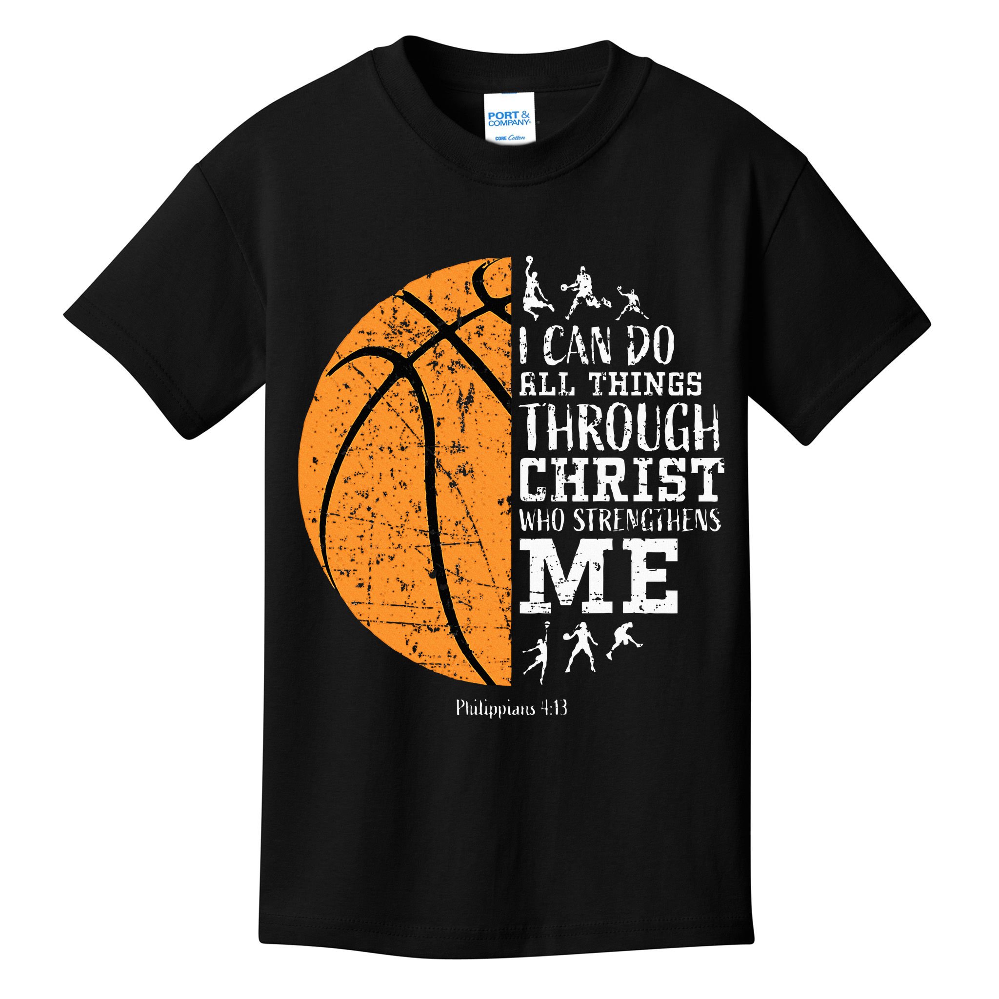 Christian Basketball Religious Gifts Kids T-Shirt