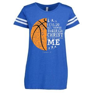 Christian Basketball Religious Gifts Enza Ladies Jersey Football T-Shirt