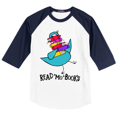 Cute Bird Read More Book Reading Day Reading Lover Book Lover Read Across Americ Baseball Sleeve Shirt