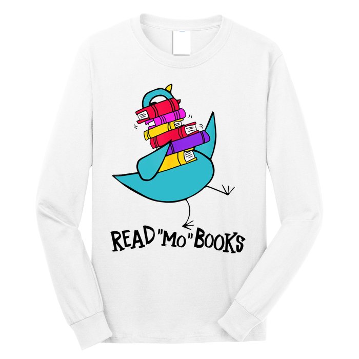 Cute Bird Read More Book Reading Day Reading Lover Book Lover Read Across Americ Long Sleeve Shirt