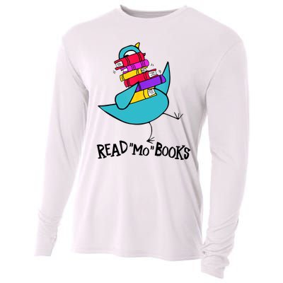 Cute Bird Read More Book Reading Day Reading Lover Book Lover Read Across Americ Cooling Performance Long Sleeve Crew