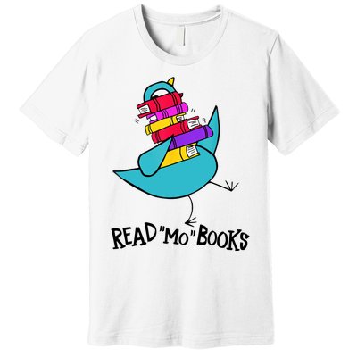 Cute Bird Read More Book Reading Day Reading Lover Book Lover Read Across Americ Premium T-Shirt