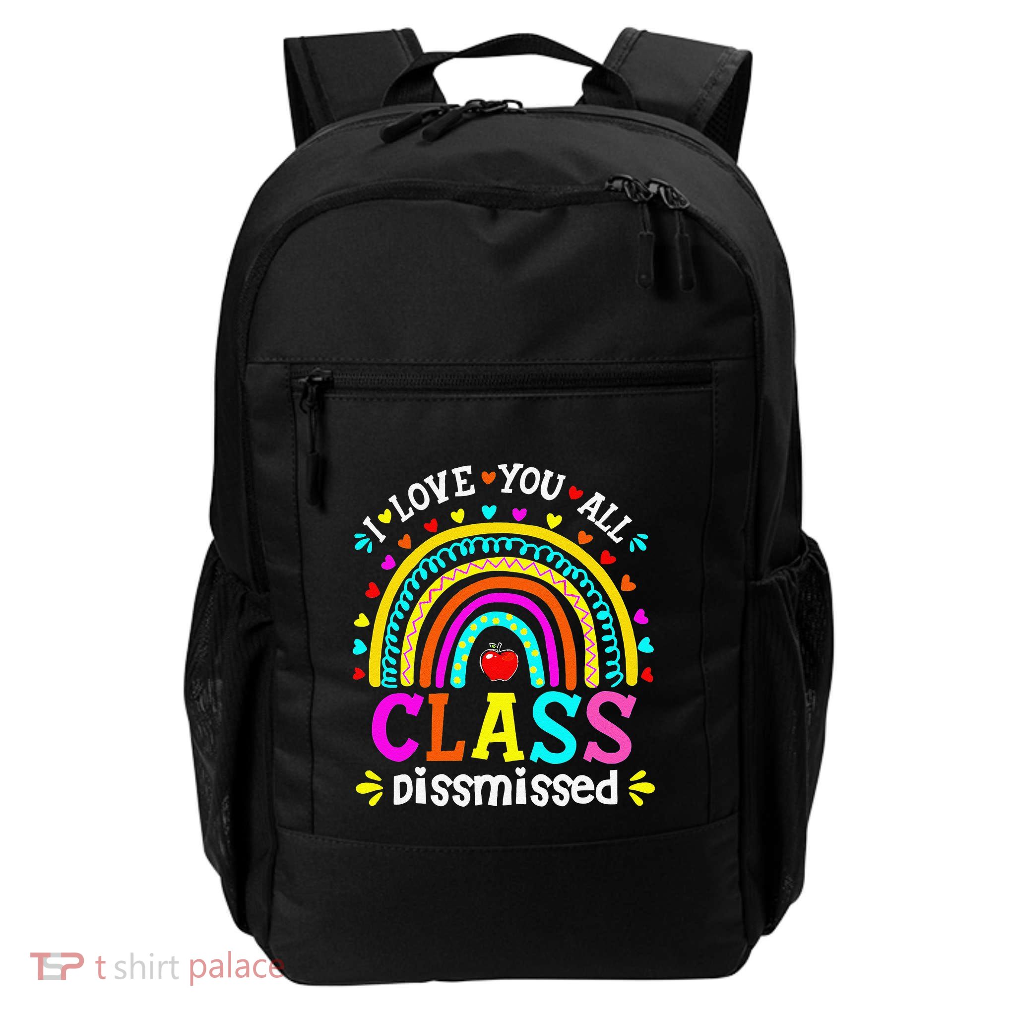 Cute Boho Rainbow Class Dismissed Last Day Of School Teacher Backpack