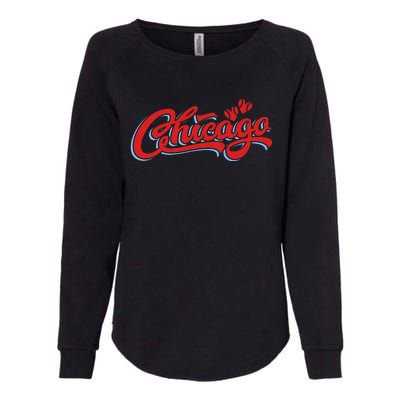 Chicago Baseball Retro Sport Lover Womens California Wash Sweatshirt