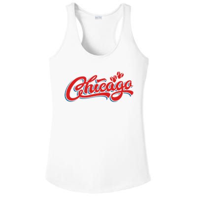 Chicago Baseball Retro Sport Lover Ladies PosiCharge Competitor Racerback Tank