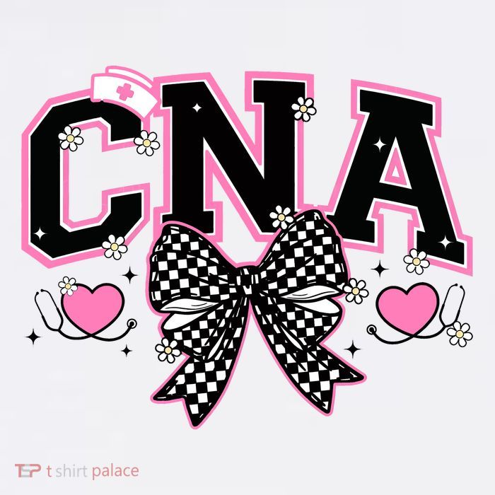 CNA Bow Retro Certified Nursing Assistant T-Shirt