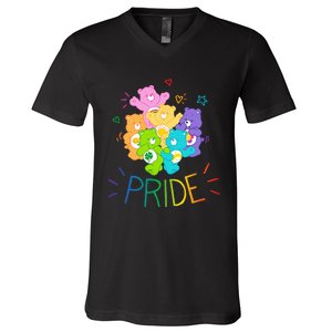 Care Bears Rainbow Pride and Doodles V-Neck T-Shirt