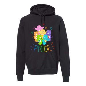 Care Bears Rainbow Pride and Doodles Premium Hoodie