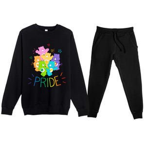 Care Bears Rainbow Pride and Doodles Premium Crewneck Sweatsuit Set