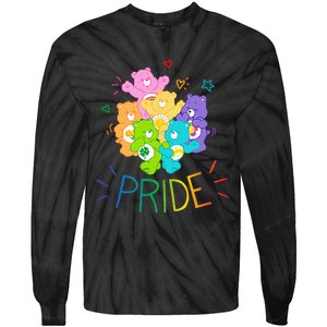 Care Bears Rainbow Pride and Doodles Tie-Dye Long Sleeve Shirt