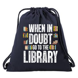 Cool Book Reader Men Women Library Themed Bookworm Librarian Drawstring Bag