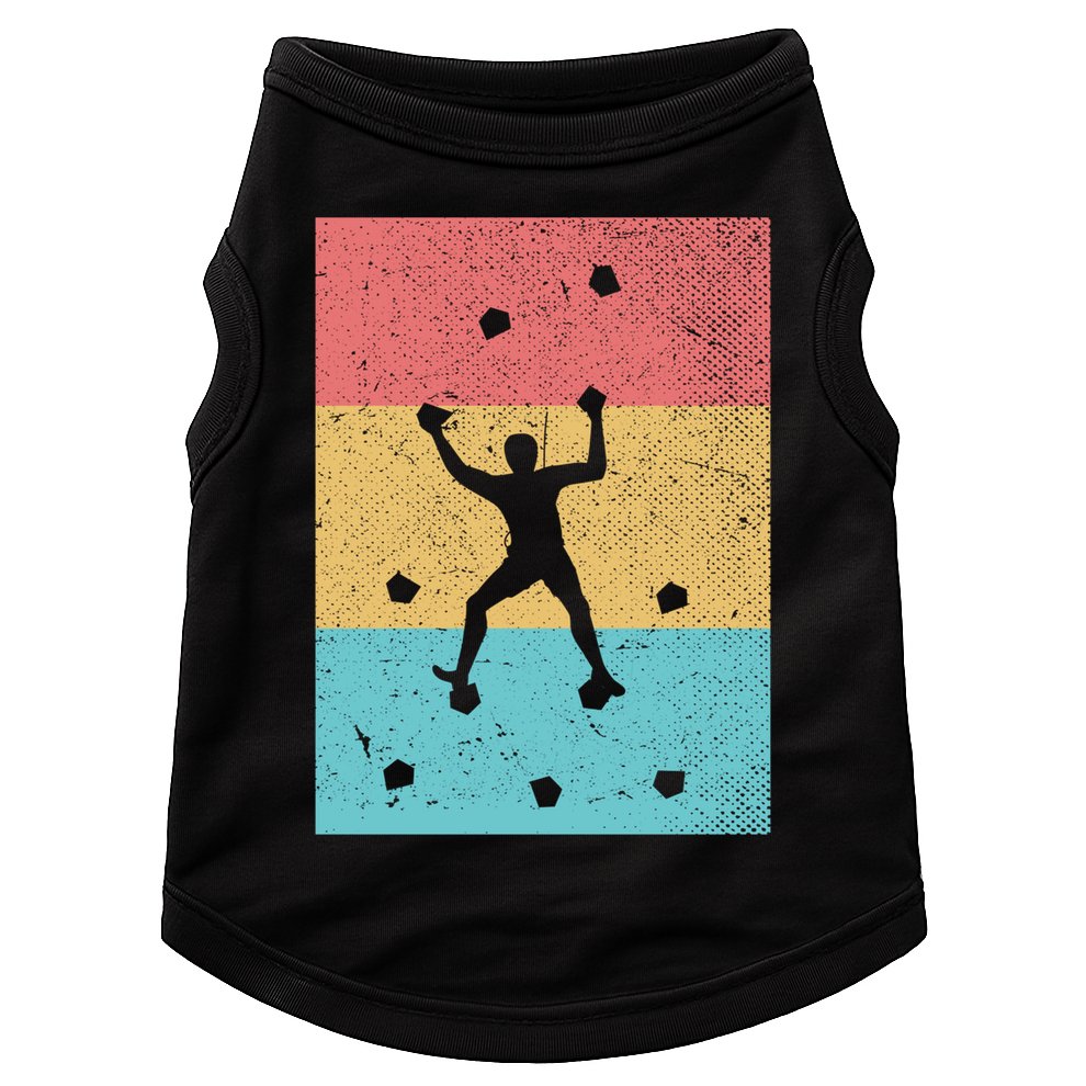 Climb Boulder Retro Wall Climber Sports Hobby Climbing Gift Doggie Tank