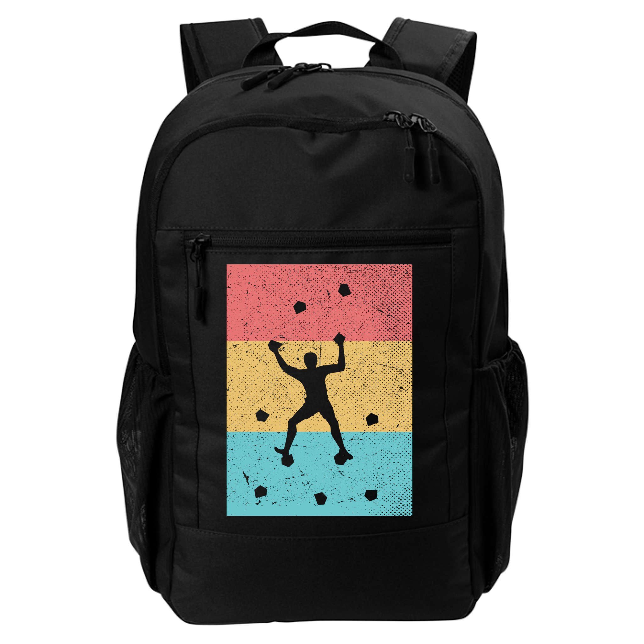 Climb Boulder Retro Wall Climber Sports Hobby Climbing Gift Backpack