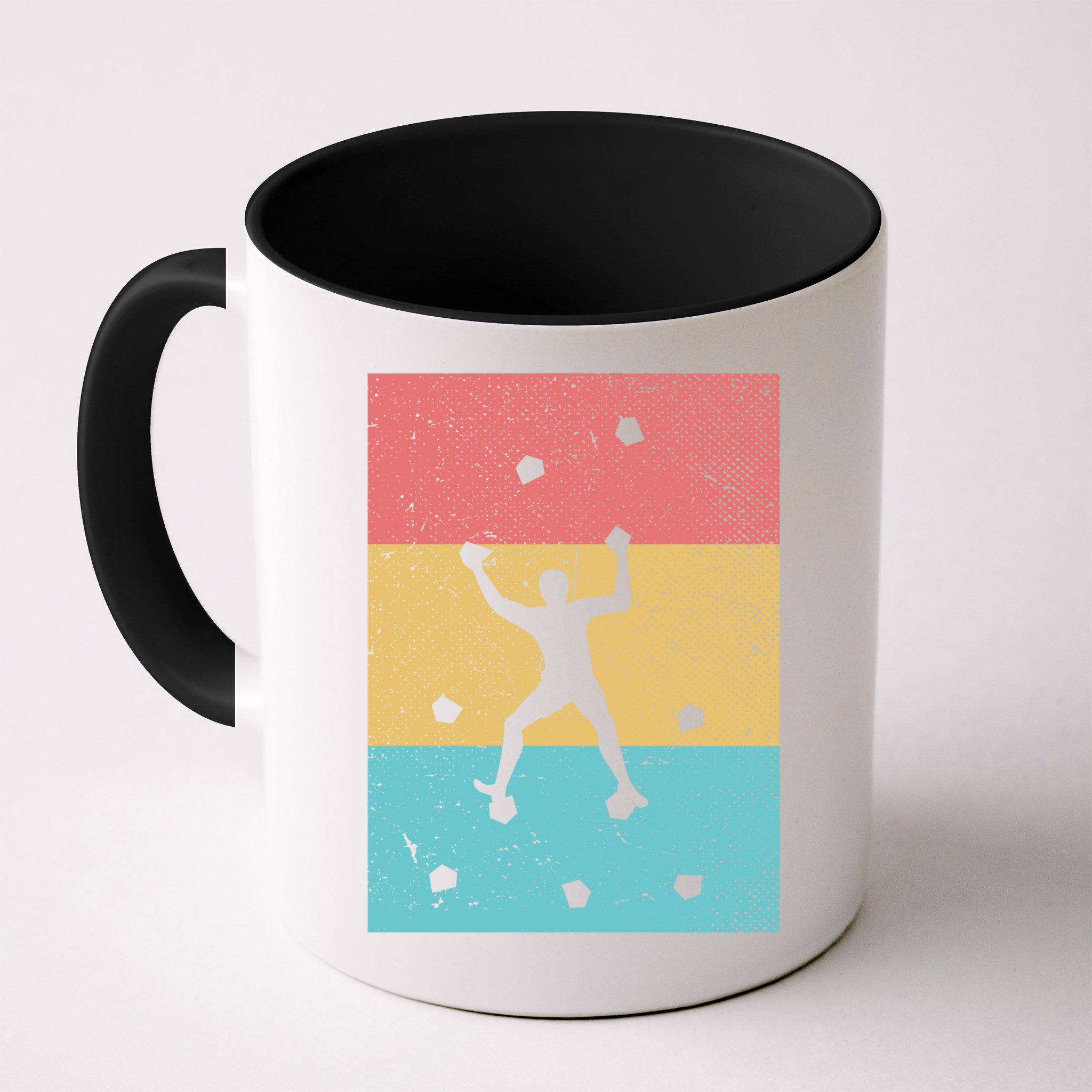 Climb Boulder Retro Wall Climber Sports Hobby Climbing Gift Mug