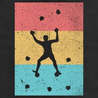 Climb Boulder Retro Wall Climber Sports Hobby Climbing Gift Beanie