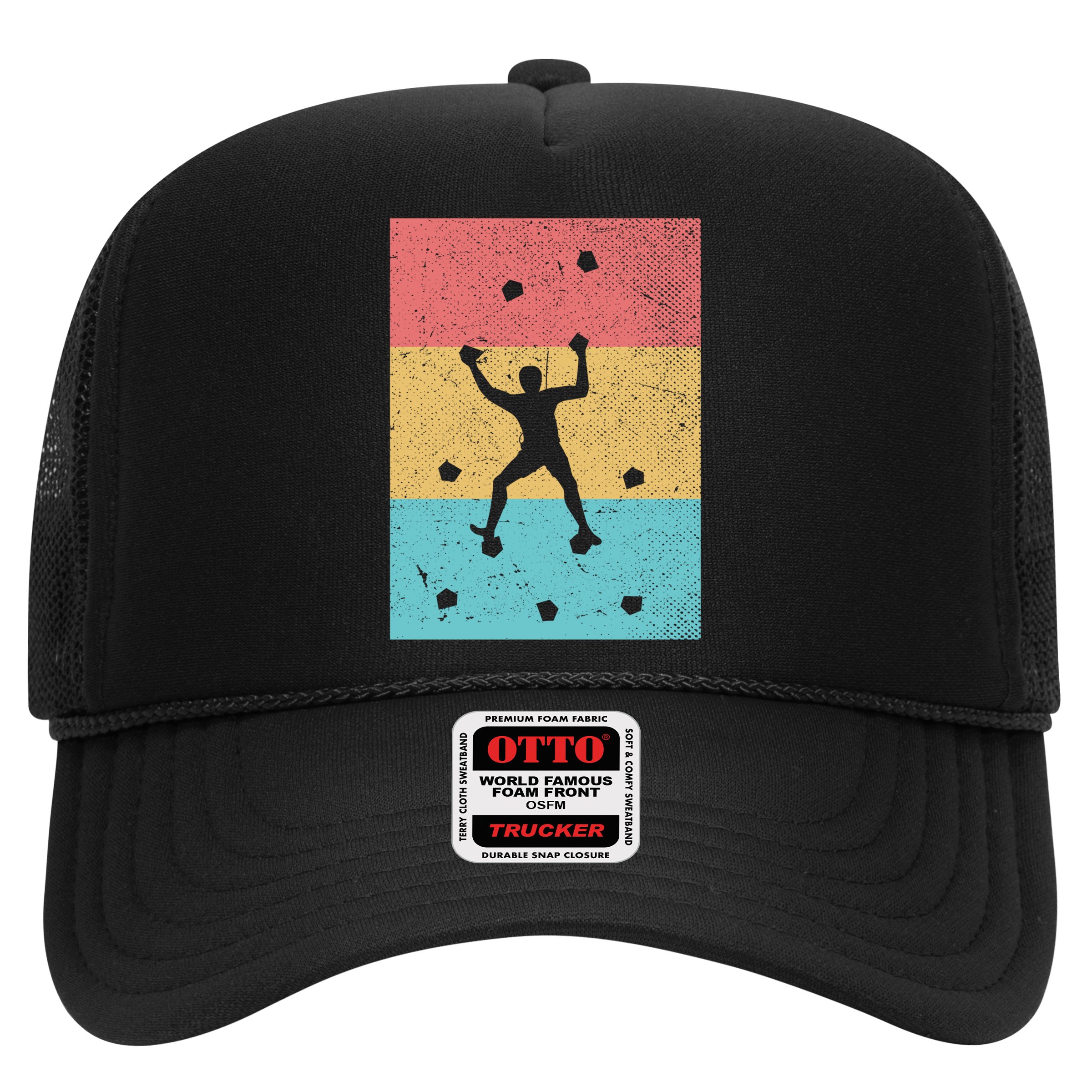 Climb Boulder Retro Wall Climber Sports Hobby Climbing Gift Hat