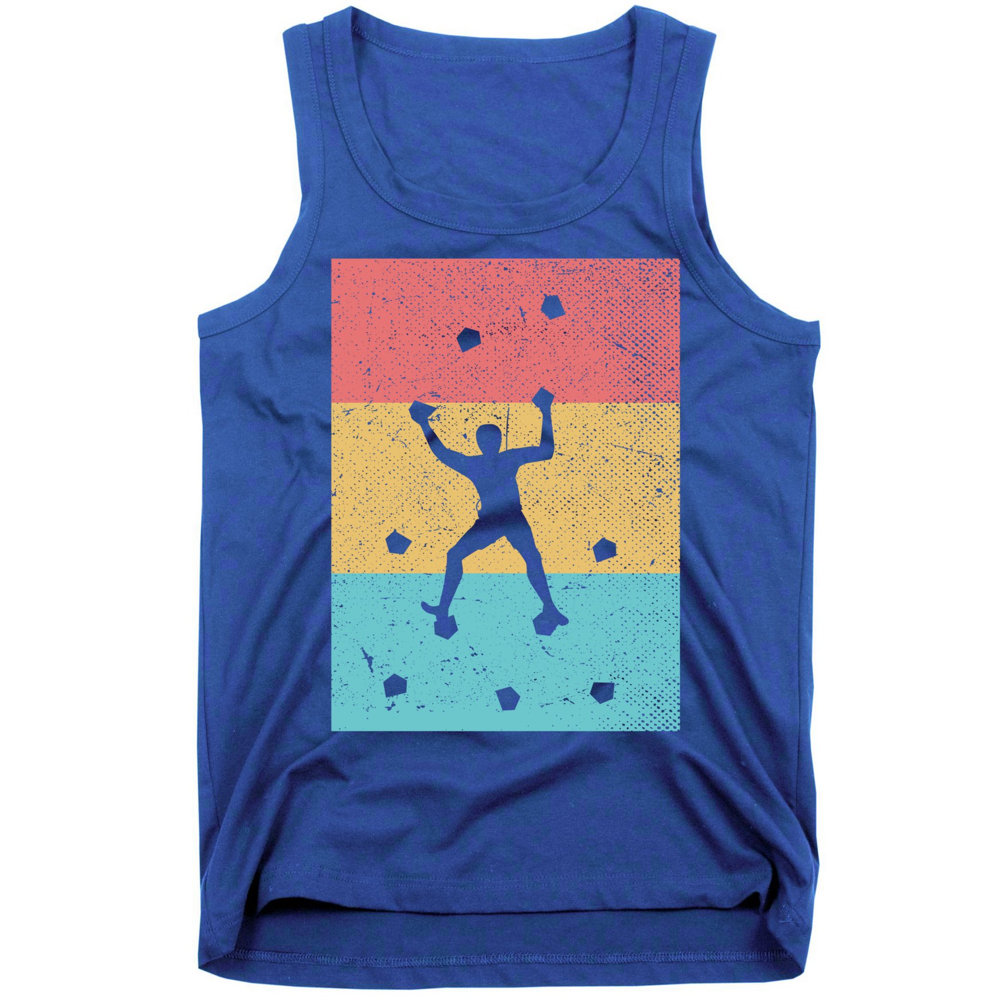 Climb Boulder Retro Wall Climber Sports Hobby Climbing Gift Tank Top