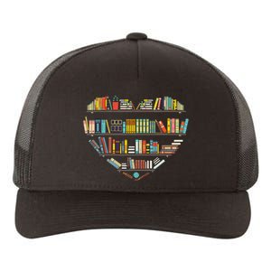 Cool Books Reading Book Lover Literacy Librarian Yupoong Adult 5-Panel Trucker Hat