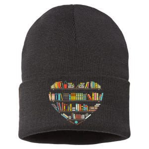 Cool Books Reading Book Lover Literacy Librarian Sustainable Knit Beanie