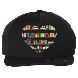 Cool Books Reading Book Lover Literacy Librarian Wool Snapback Cap