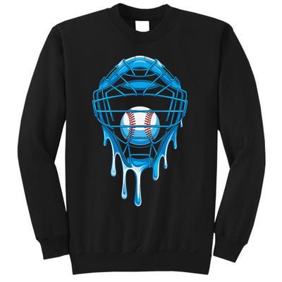 Cool Baseball Respect The Drip Melted Ice Cream Baseball Sweatshirt