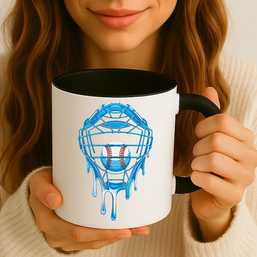 Cool Baseball Respect The Drip Melted Ice Cream Baseball Mug