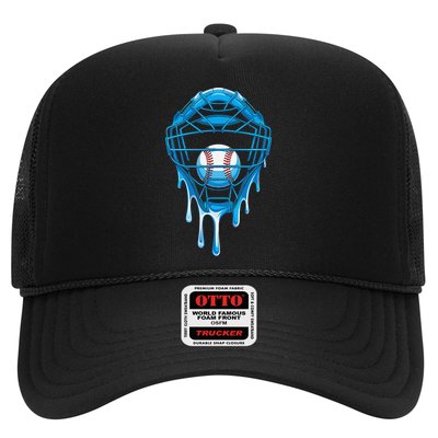Cool Baseball Respect The Drip Melted Ice Cream Baseball Trucker Hat