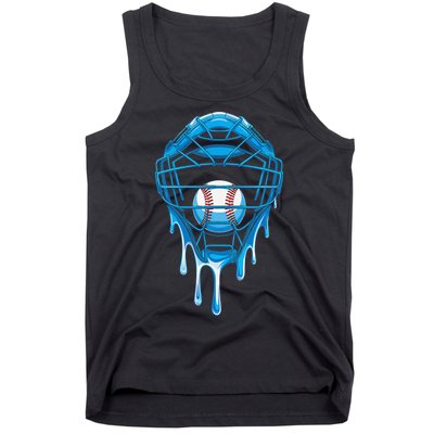 Cool Baseball Respect The Drip Melted Ice Cream Baseball Tank Top