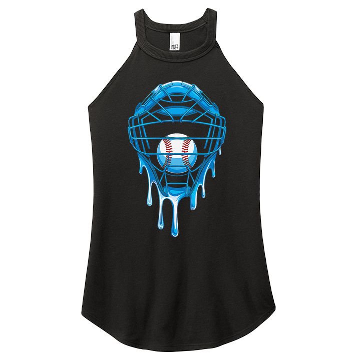 Cool Baseball Respect The Drip Melted Ice Cream Baseball Women's Perfect Tri Rocker Tank