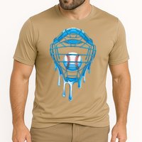Cool Baseball Respect The Drip Melted Ice Cream Baseball Cooling Performance Crew T-Shirt