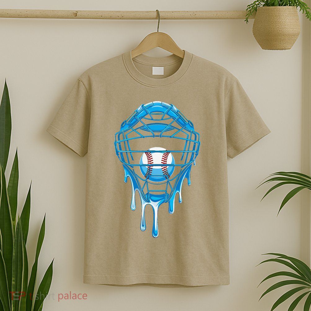 Cool Baseball Respect The Drip Melted Ice Cream Baseball T-Shirt