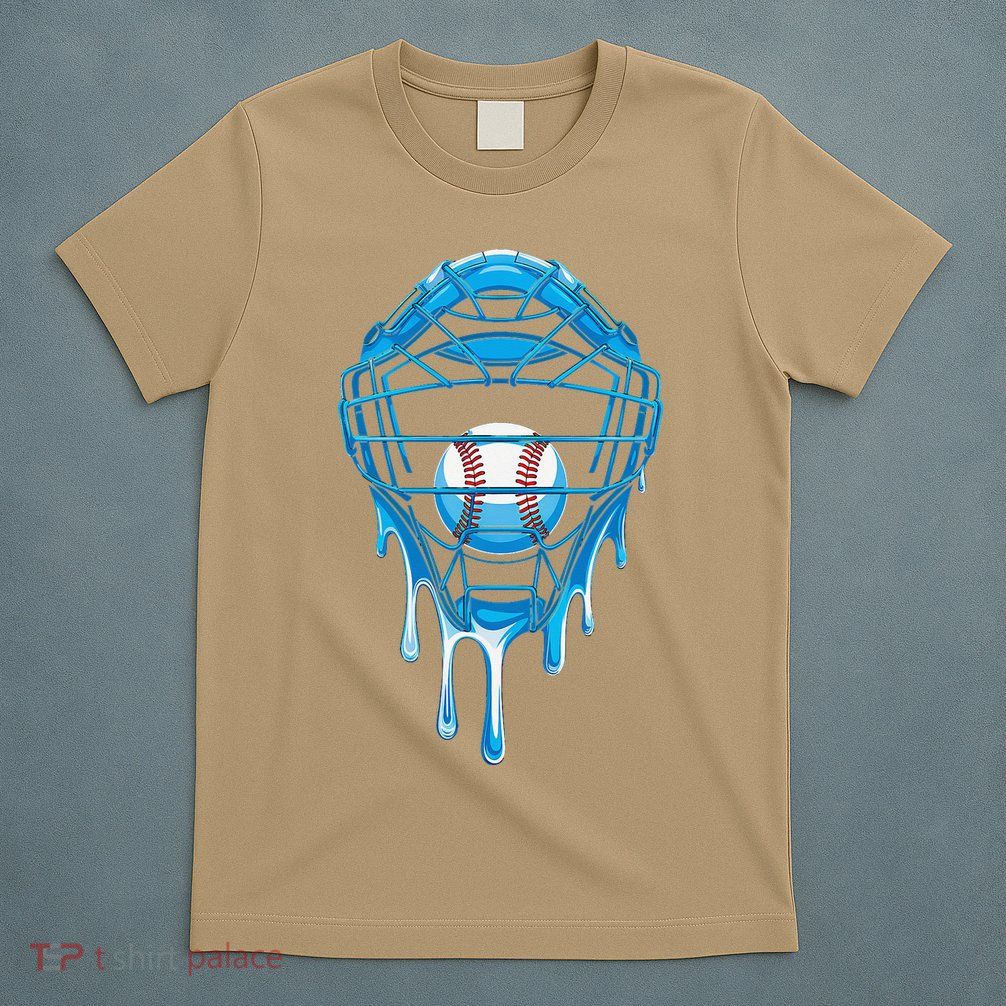 Cool Baseball Respect The Drip Melted Ice Cream Baseball T-Shirt