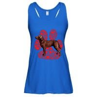 Chesapeake Bay Retriever Valentines Day Dog Love Paw Gift Ladies Essential Flowy Tank