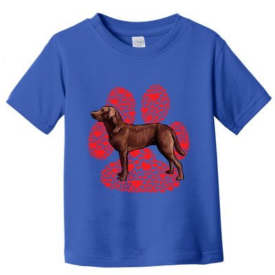 Chesapeake Bay Retriever Valentines Day Dog Love Paw Gift Toddler T-Shirt