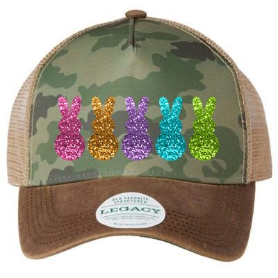 Cute Bunny Rabbits Easter Colorful Legacy Tie Dye Trucker Hat