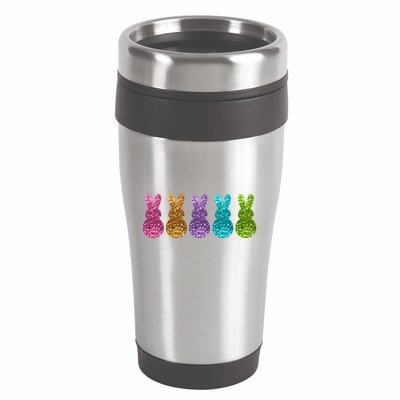 Cute Bunny Rabbits Easter Colorful 16oz Travel Tumbler