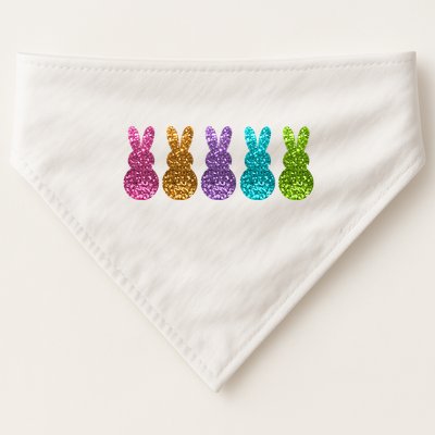 Cute Bunny Rabbits Easter Colorful USA-Made Doggie Bandana
