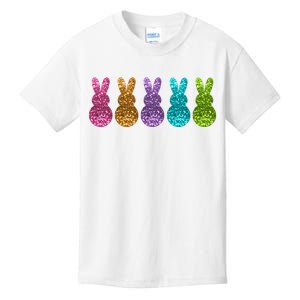 Cute Bunny Rabbits Easter Colorful Kids T-Shirt