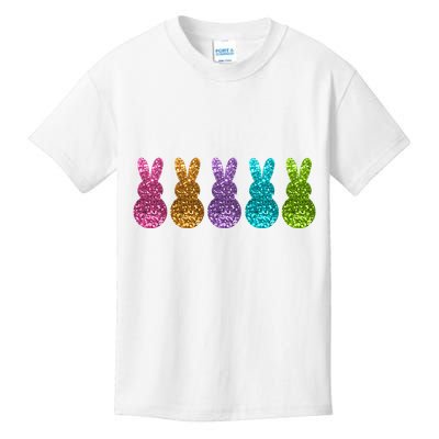 Cute Bunny Rabbits Easter Colorful Kids T-Shirt