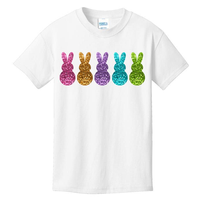 Cute Bunny Rabbits Easter Colorful Kids T-Shirt