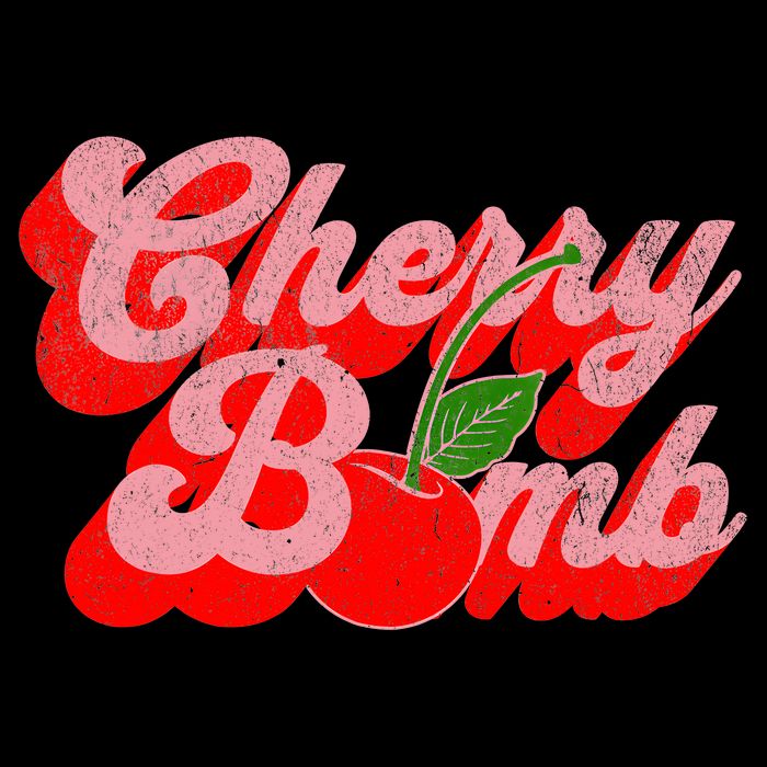 Cherry Bomb Retro 70s Vintage Style Cute Zip Tote Bag