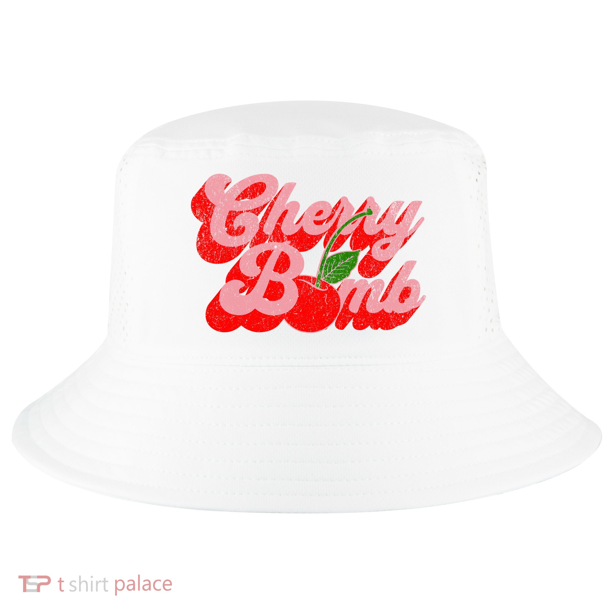 Cherry Bomb Retro 70s Vintage Style Cute Cool Comfort Performance Bucket Hat