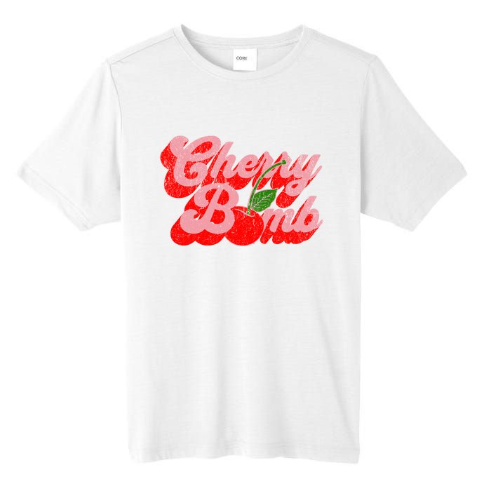 Cherry Bomb Retro 70s Vintage Style Cute Tall Fusion ChromaSoft Performance T-Shirt