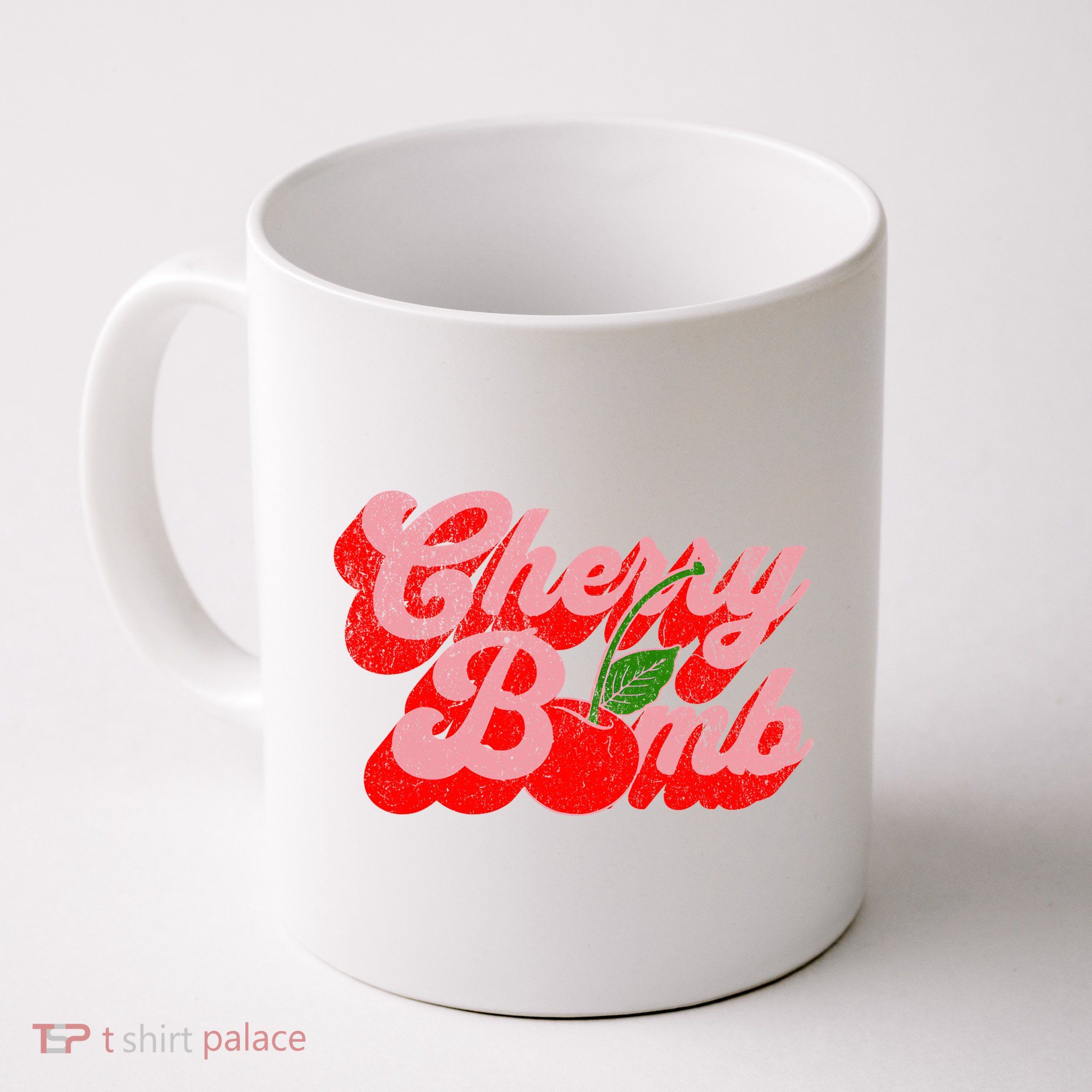 Cherry Bomb Retro 70s Vintage Style Cute Mug